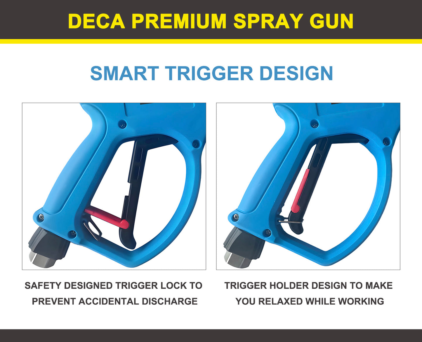 DECA 5000 PSI Pressure Washer Gun – M22 Compatible