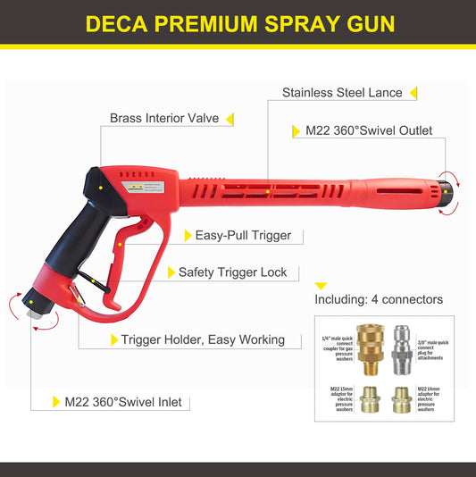 DECA 3200 PSI Pressure Washer Spray Gun