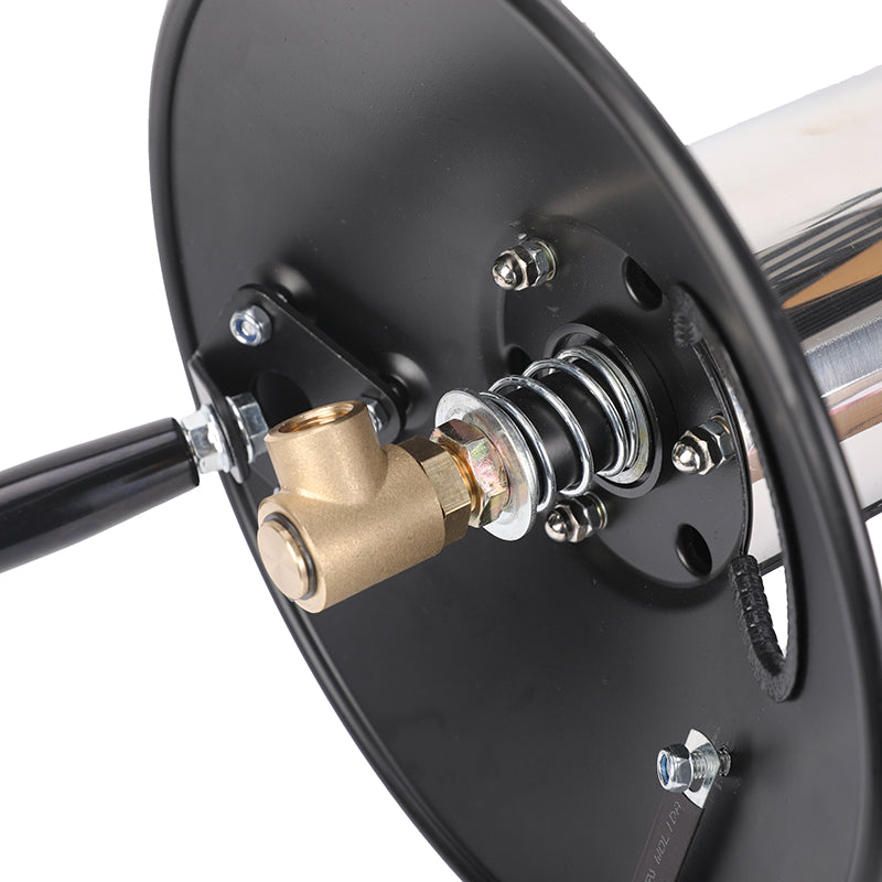 DECA Pressure Washer Hose Reel Hand-Crank Rewind– 100/150FT Capacity