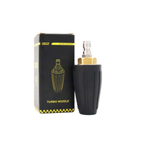 Rotating turbo nozzle for pressure washer with 1/4 inch quick connect brass fitting and brand packaging box