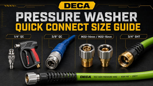 Pressure Washer Quick Connect Size Guide