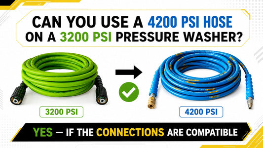 Can you use a 4200 PSI hose on a 3200 PSI pressure washer compatibility guide