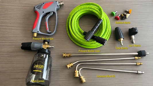 How to Quickly Assemble Your DECA 3200 PSI Pressure Washer Gun &amp; Accessories