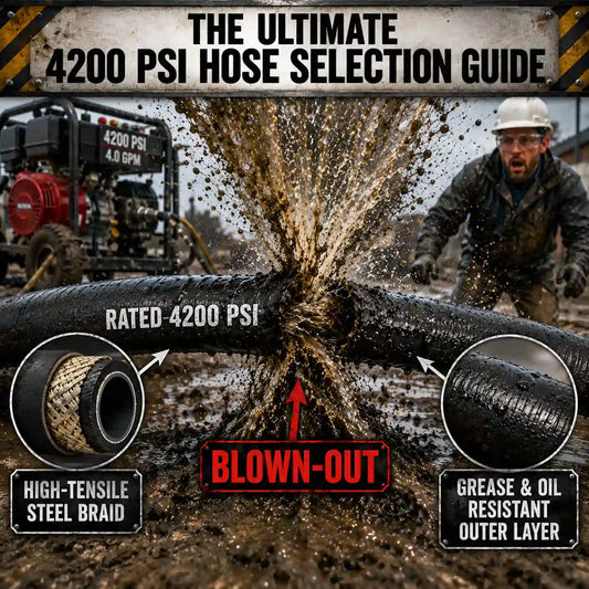 Why Your Pressure Washer Hose Keeps Bursting: The Ultimate 4200 PSI Selection Guide