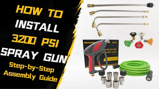How to Quickly Assemble Your DECA 3200 PSI Pressure Washer Gun &amp; Accessories