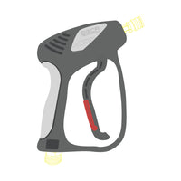 Short High-Pressure Washer Gun with Foam Cannon & 5-Color Nozzles Kit