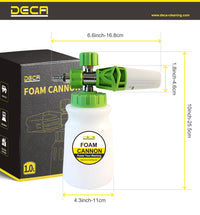 DECA Foam Cannon – Thick Foam for a Superior Clean Options: 2000PSI, Aluminium head