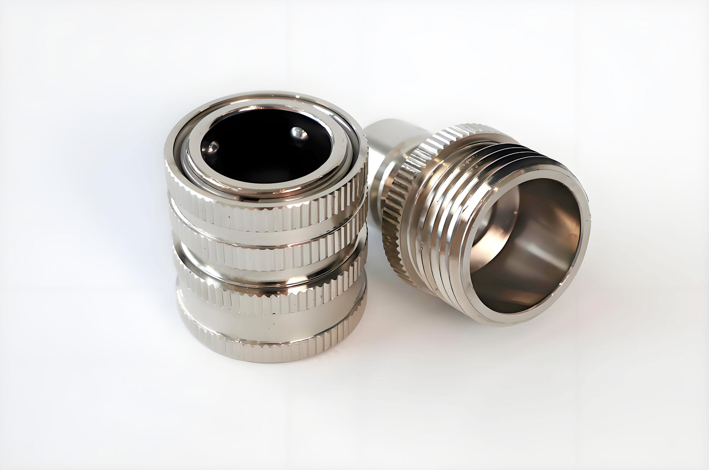 Stainless Steel 3/8 Male garden hose plugs and 3/8 Female garden hose quick connector