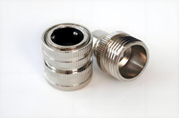 Stainless Steel 3/8 Male garden hose plugs and 3/8 Female garden hose quick connector