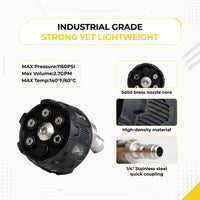 6-in-1 Low-Pressure Washer Nozzle – 1160 PSI