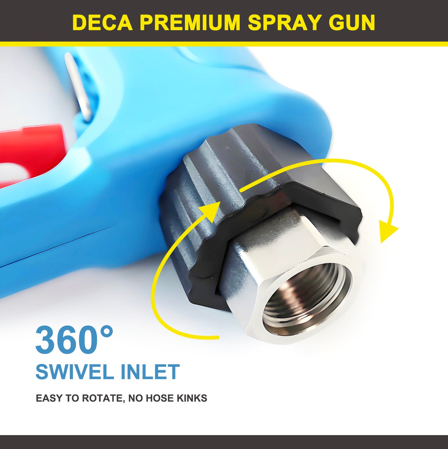 DECA 5000 PSI Pressure Washer Gun – M22 Compatible