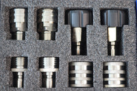 DECA Pressure Washer Adapter Set – 8-Pack Quick Connect Kit, Up to 5000 PSI, Stainless Steel / Brass options