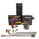 Complete pressure washer accessory kit with short spray gun, foam cannon, extension wands, color-coded nozzles, and brand packaging boxes