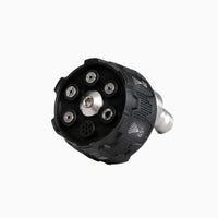 Deca multi-pattern 6-in-1 adjustable pressure washer nozzle with a quick-select rotating dial and universal 1/4 inch quick connect plug.