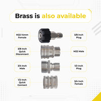 Stainless and Brass Quick Connect Kit
