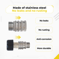 Stainless and Brass Quick Connect Kit